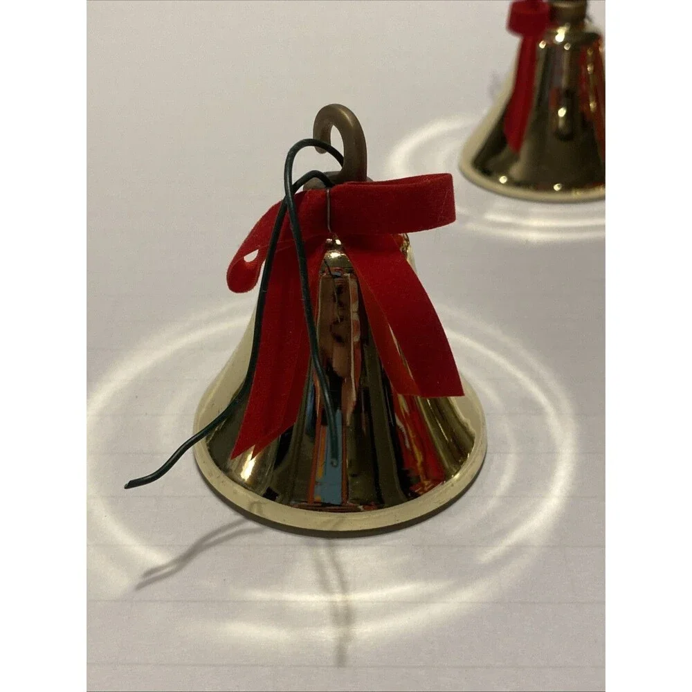10 Brass Christmas Bells For String Light Repair Crafting Ornament Holiday 2